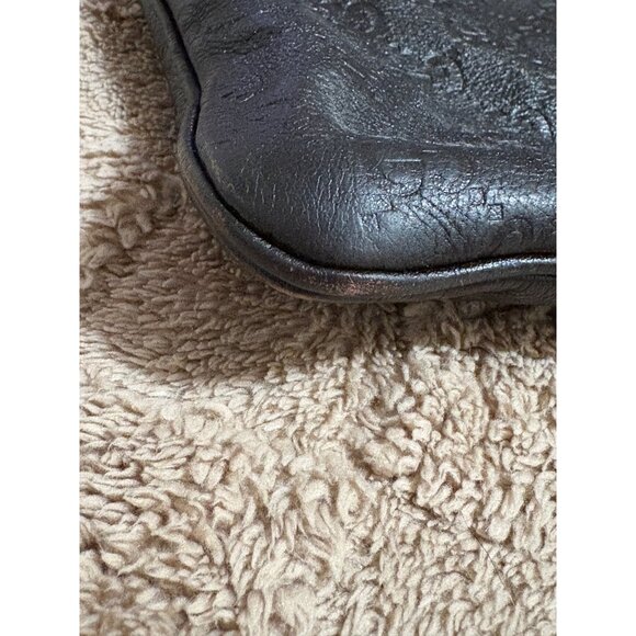 Authentic Gucci GG Dark Brown Guccissima Messenger Crossbody Bag Dust Bag & Tote - Picture 9 of 16